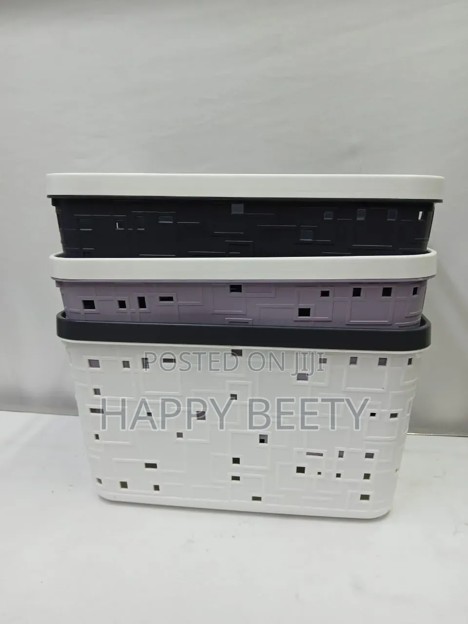 Large Binded Storage Basket