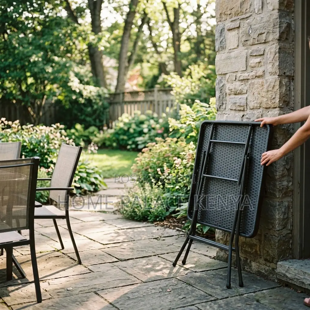Outdoor Table; Foldable Outdoor Plastic Garden Table