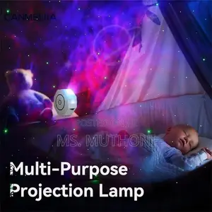 Octagon Galaxy and Star Projector Lamp With Bluetooth Speaker