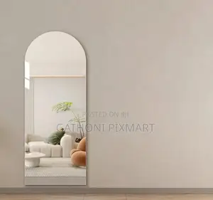 60×40cm Stick on Mirror in Oval Square and Eclipse