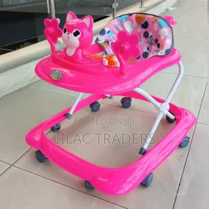 Adjustable Baby Walker _Pink Gl