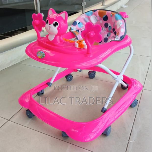 Adjustable Baby Walker _Pink Gl
