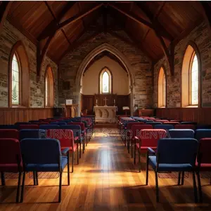 Office Church Events Chairs | Armed Stackable Mid Backrest Seat