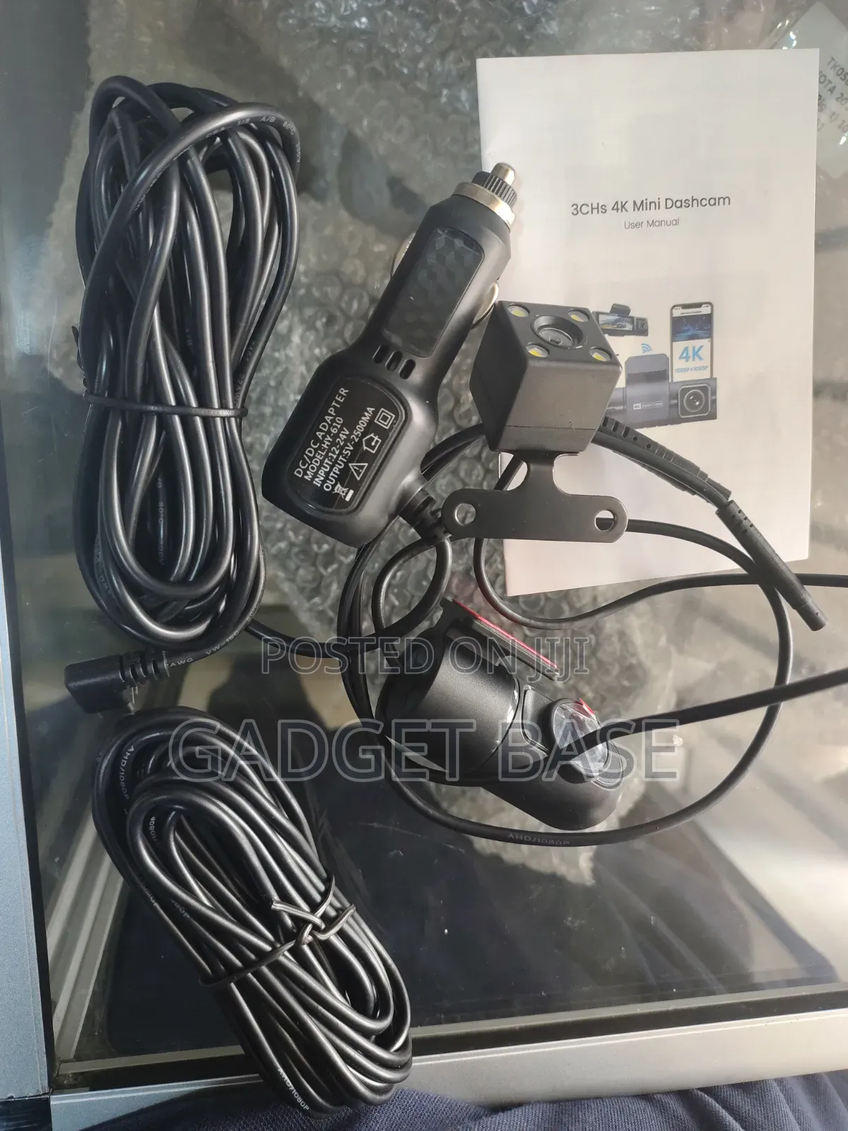 4K 3-Channel Dash Cam – Front, Rear & Interior Camera With WiFi