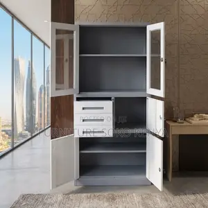 Office Modern Filing Cabinet | Two Doors Lockable Cabinet | With Safe