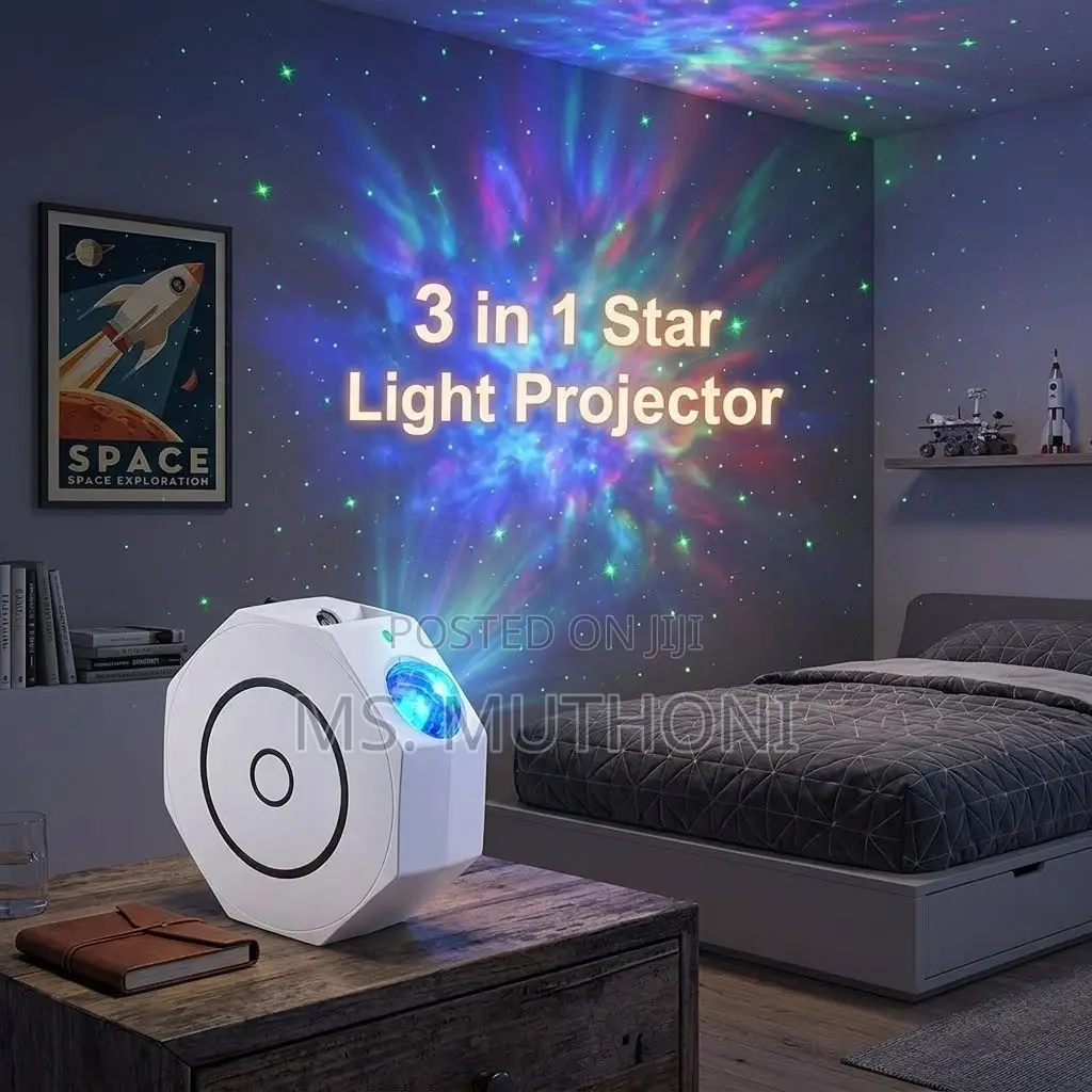 Smart Home LED Table Lamp With Interactive 3D Projector Light