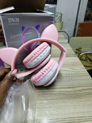 Pink Cat Ear Headphones