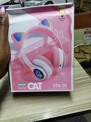Pink Cat Ear Headphones
