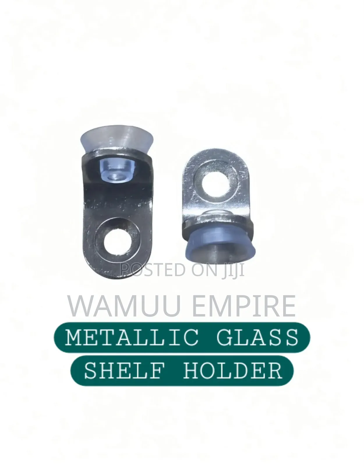 8mm Metallic Glass Shelf Holders