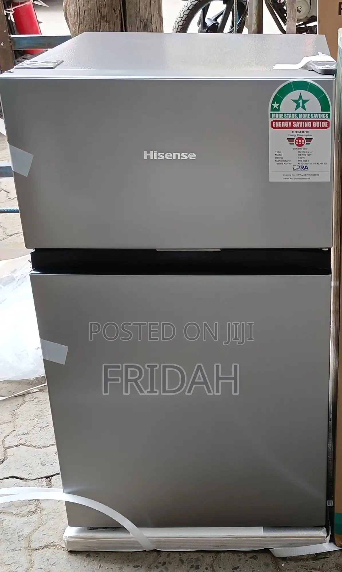 Hisense 091DR Double Door Fridge