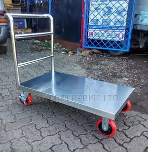 Heavy-Duty Stainless Steel Platform Trolley