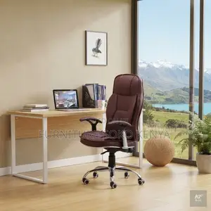 Recliner Office Chairs | Leather Brown | Home Office Seats