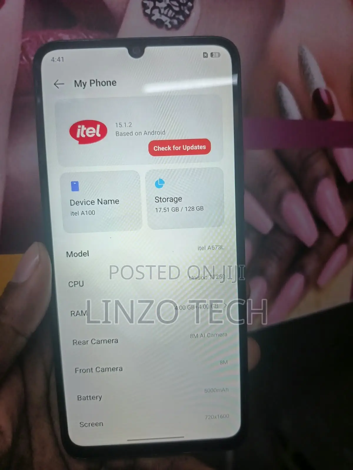 Itel A100 128 GB