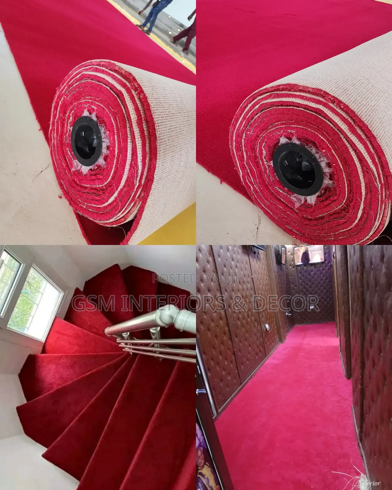 Red Office Carpets for Smart Floor Interiors