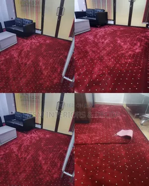 Executive Wall to Wall Office Carpets in Burgundy-Maroon Patterned