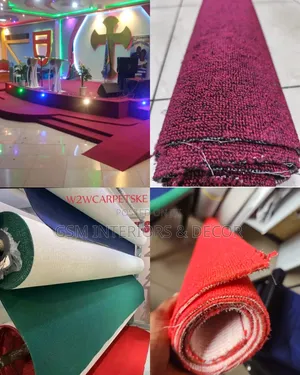 Wall to Wall Office Carpets in Red Colour Ranges and MMS