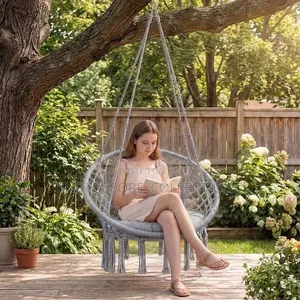 Macrame Hanging Swing Chair/ Hammock With Fringe