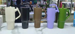 1.2l Insulated Tumbler Mug With Rotating Handle