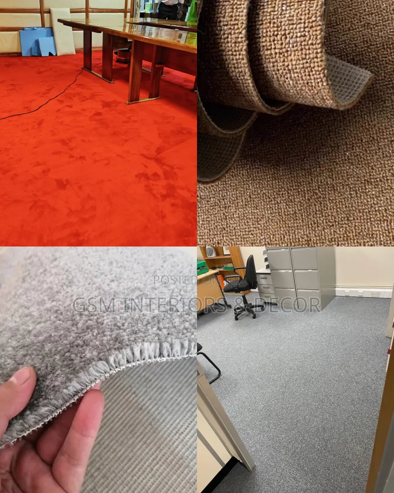Wall to.walll Carpet Variety for Permanent Fixing on Office Floor