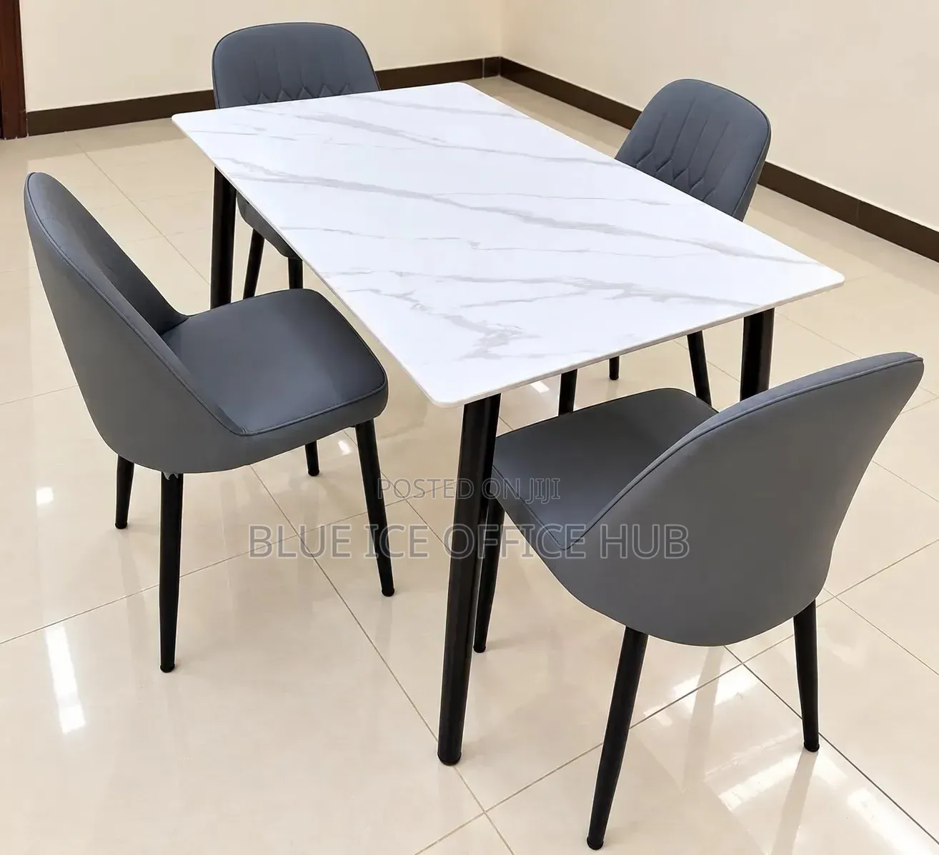 Marble Dining Table and Chairs