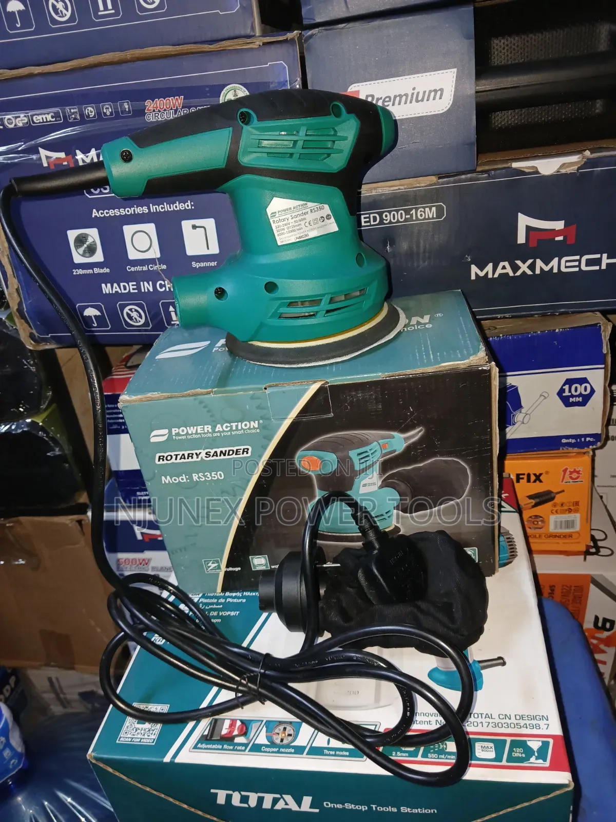 Power Action Rotary Sander (Model RS350) With a 350W Motor