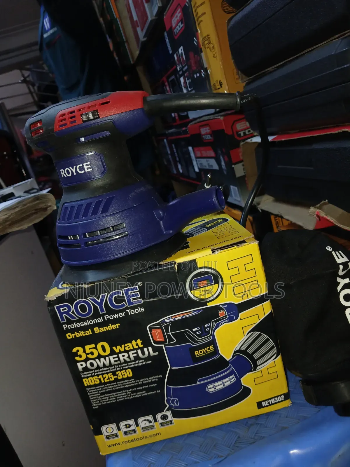 Royce 350W Random Orbital Sander (Model ROS125-350)