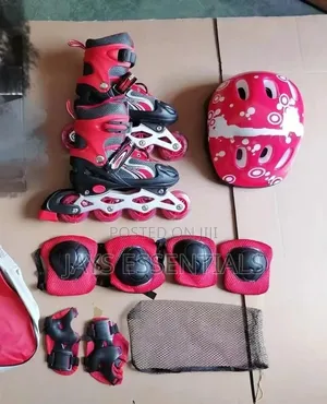 5pc Kids Skating Set With Skates and Protective Gear
