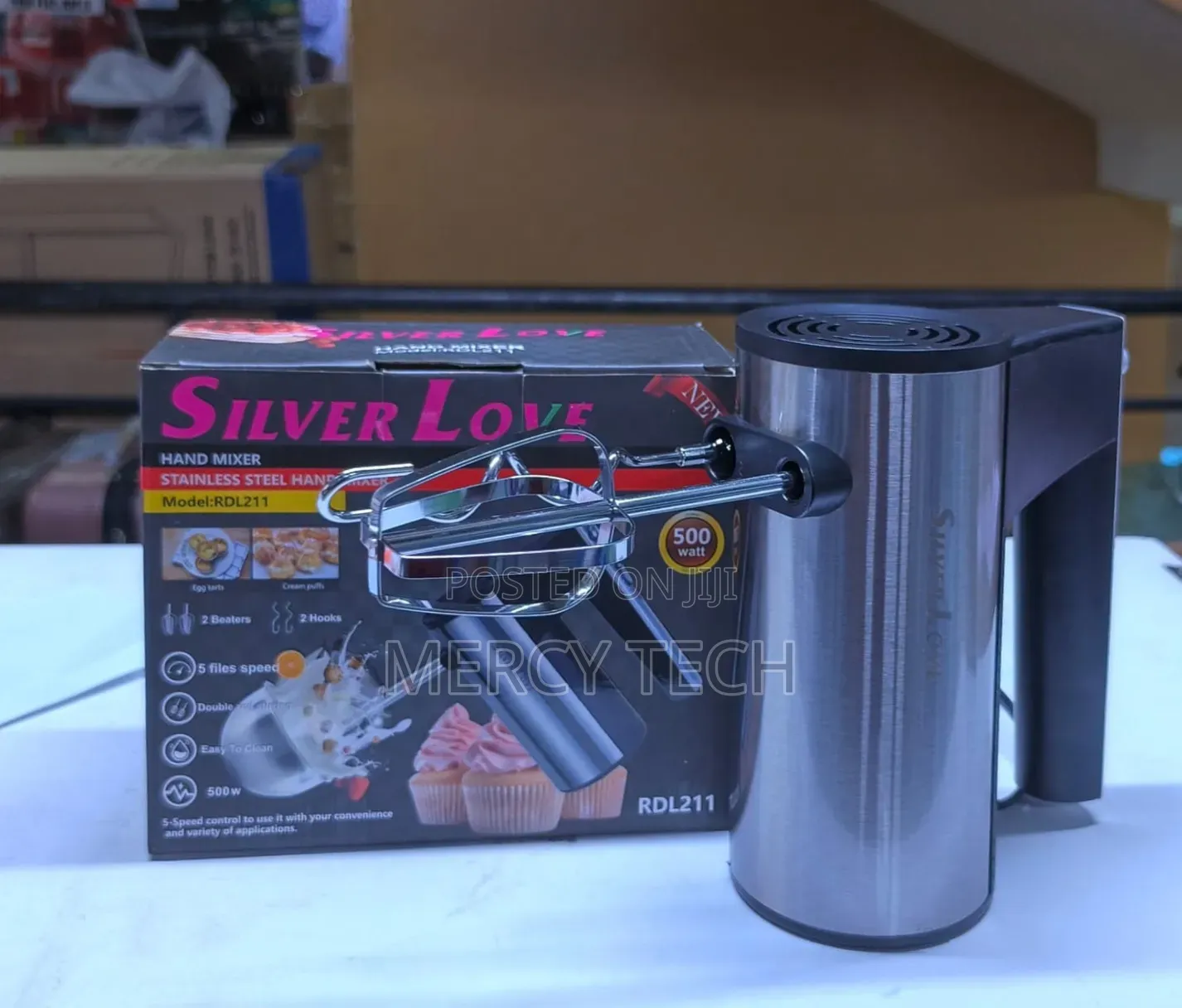 Love Hand Mixer (RDL211, Silver)