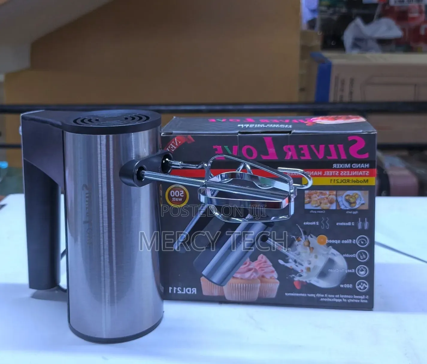Love Hand Mixer (RDL211, Silver)