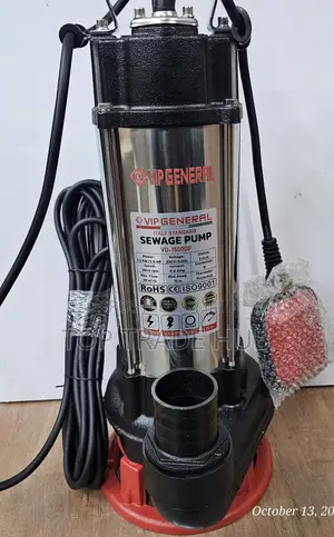 VIP General Sewage Pump 1500w/2hp 15m Head 2" Outlet With Cutter