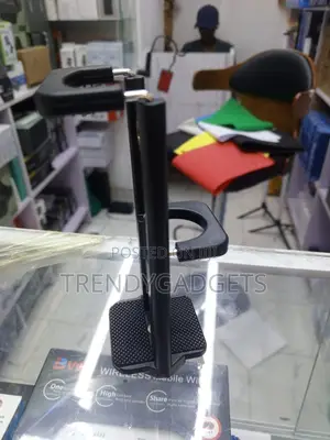Black Dual Phone Tablet Tripod Mount for Video Recording