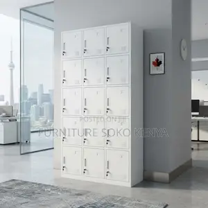 15 Drawers | Lockable Office Modern Filing Store Cabinet
