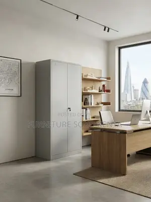 Executive Storage Cabinet | Two Doors Cabinet With Movable Shelves
