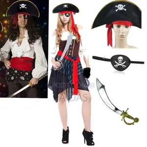 3 in 1 Unisex Halloween Pirate Costume
