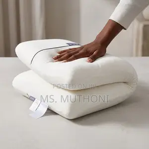 Ergonomic Memory Foam Pillow Ft Slow-Rebound Elasticity & Neck Support