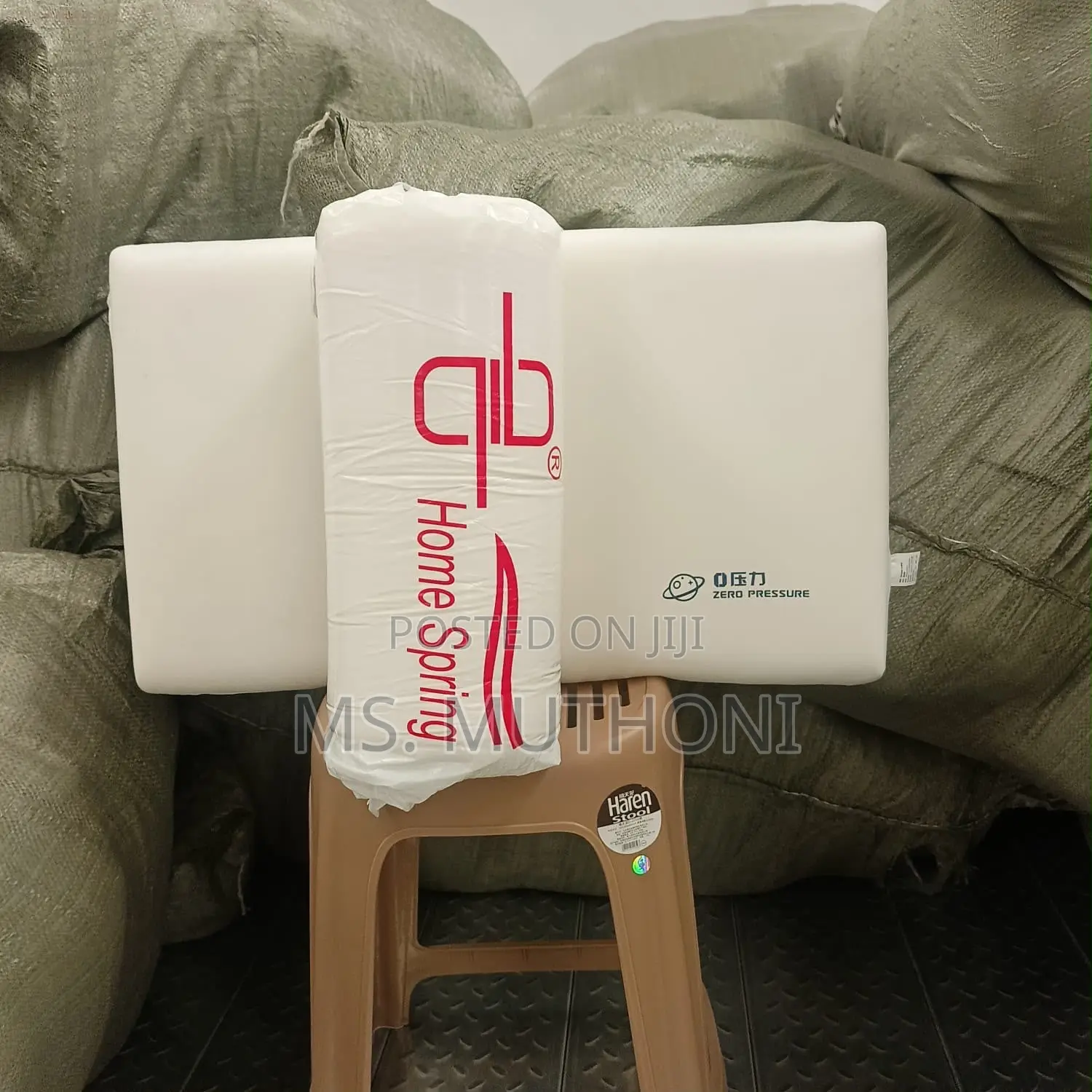1pc Orthopedic Memory Foam Pillow With Zero-Pressure Contour Support.