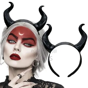 Horns Headpiece Cosplay for Women Men Girls Halloween Party Costume