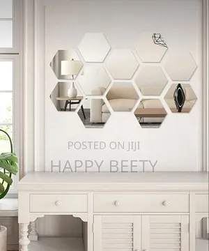 Acylric Hexagonal Wall Mirrors(12pcs in a Pack)