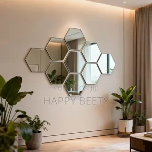 Acylric Hexagonal Wall Mirrors(12pcs in a Pack)