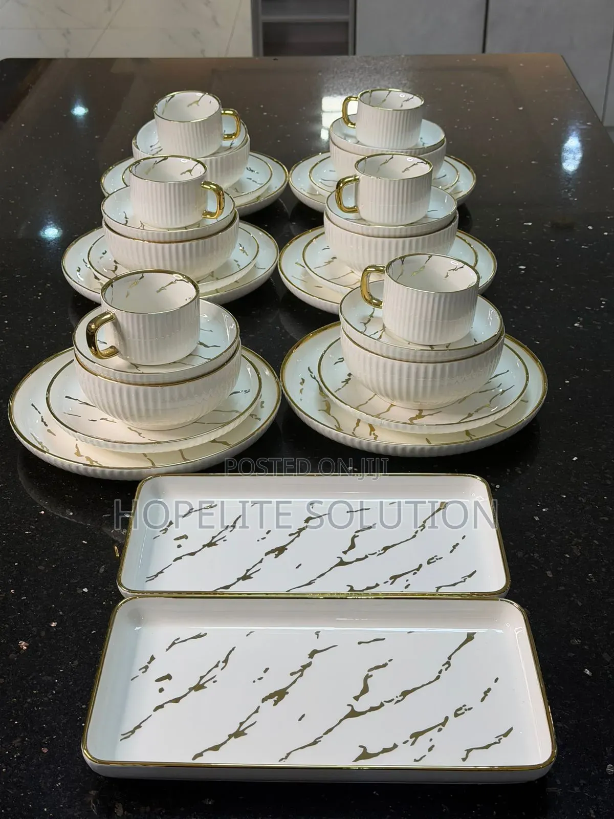 Elegant European Porcelain Dinner Set