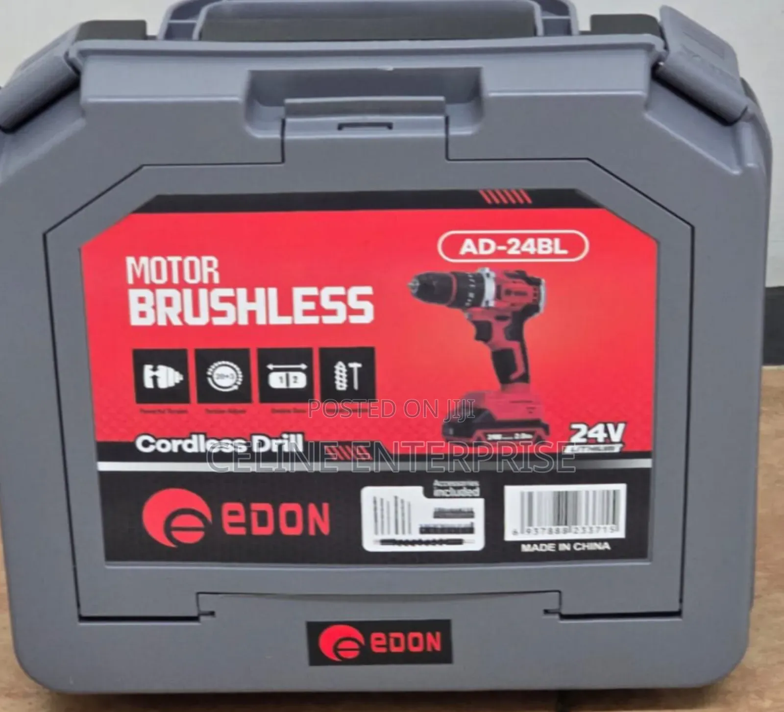 EDON 24V Brushless Power Drill With Hammer Function