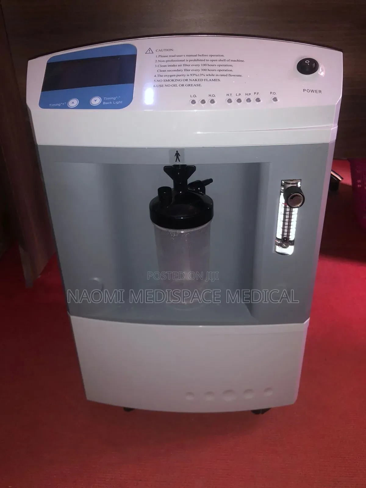 Continuous Flow, Pure 10L Single Flow Oxygen Concentrator (J10)
