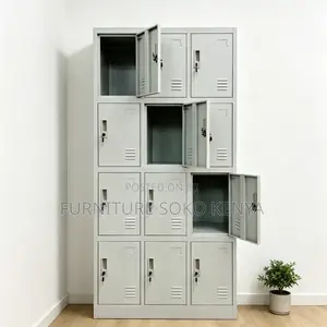 Drawered Urban Cabinets | 12 Lockers Grey | Modern Executive Cabinets