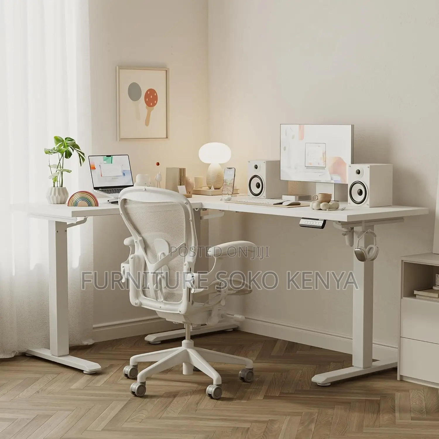 Electric Modern Desks | 1.4 Meter | L Extended Adjustable Desk