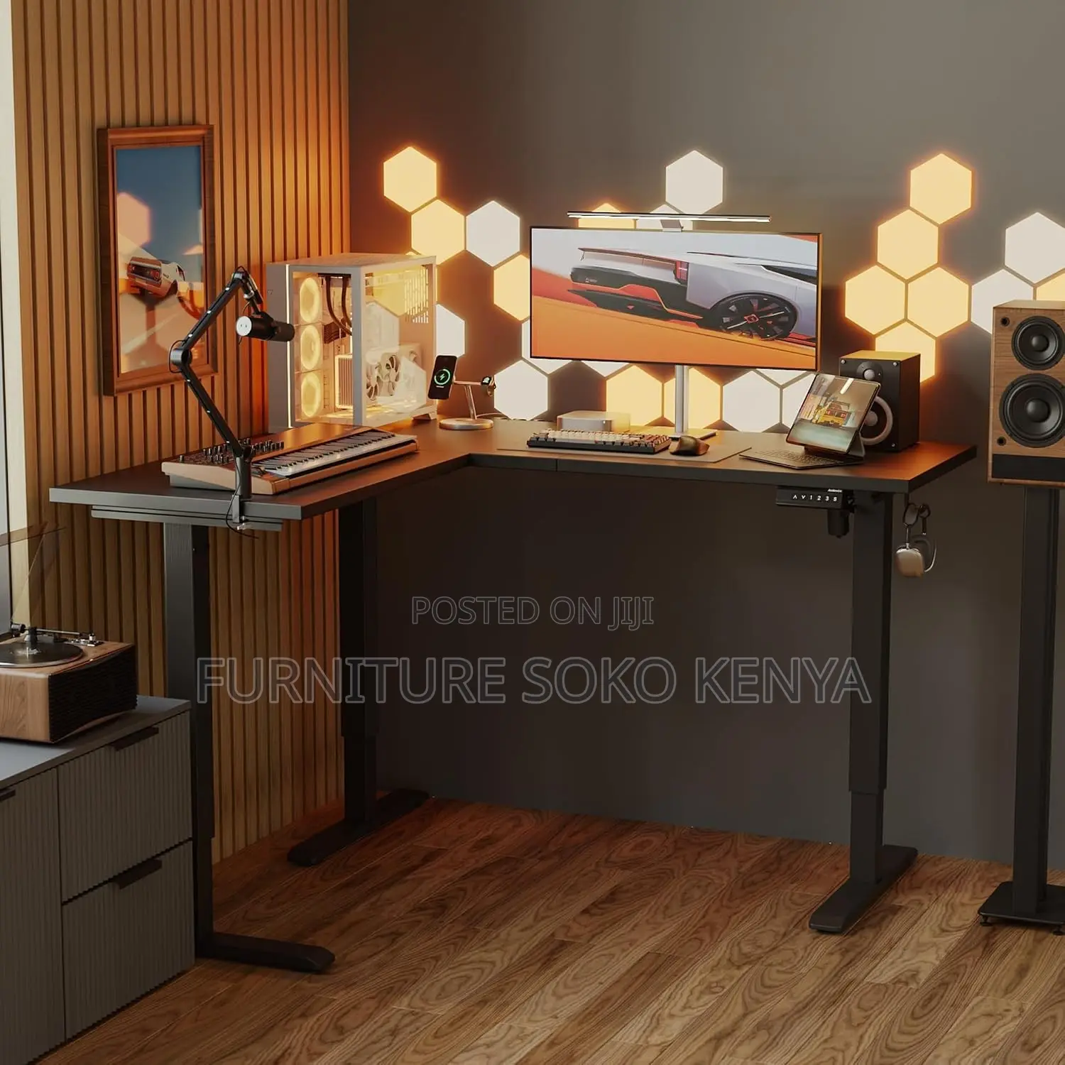 Electric Modern Desks | 1.4 Meter | L Extended Adjustable Desk