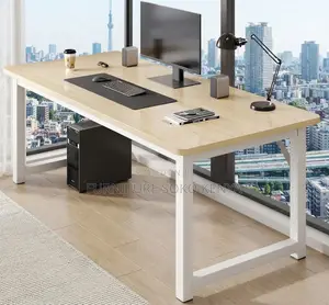 Home Computer Table | Ergonomic Brown Modern Laptop Desk
