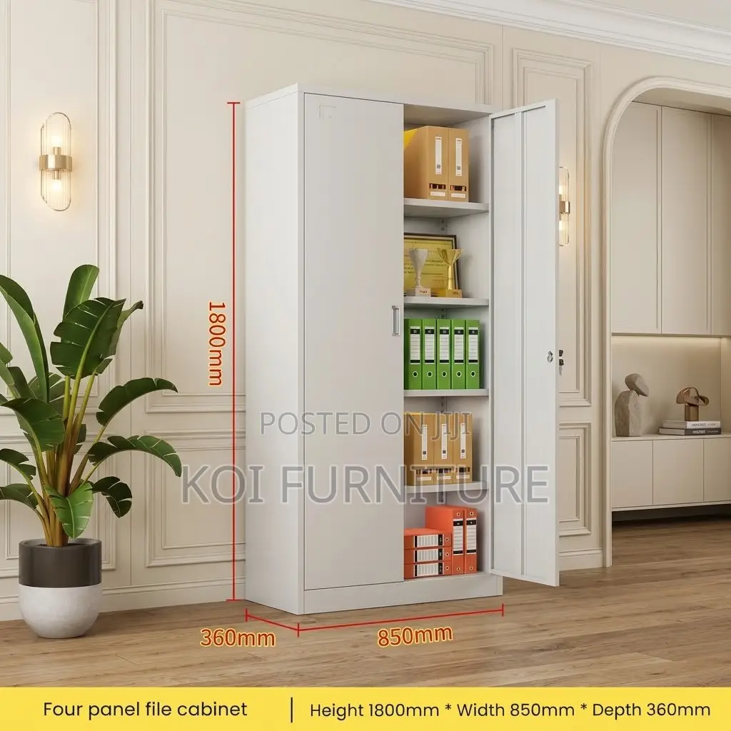 Filing Office Cabinet | Five Shelved Unit | Adjustable | Cabinets