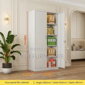 Filing Office Cabinet | Five Shelved Unit | Adjustable | Cabinets