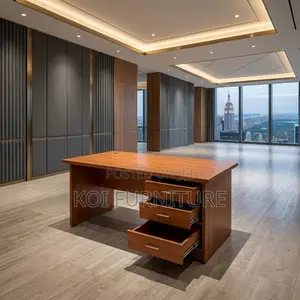 Home Office Clerical Desk | 1200MM Brown | Desk With 3 Drawers