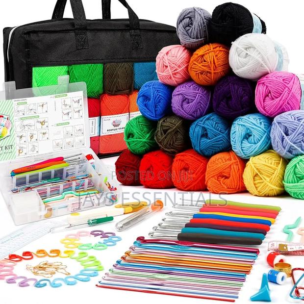 113pc Crotchet Kit With Yarn Gift Set - main view